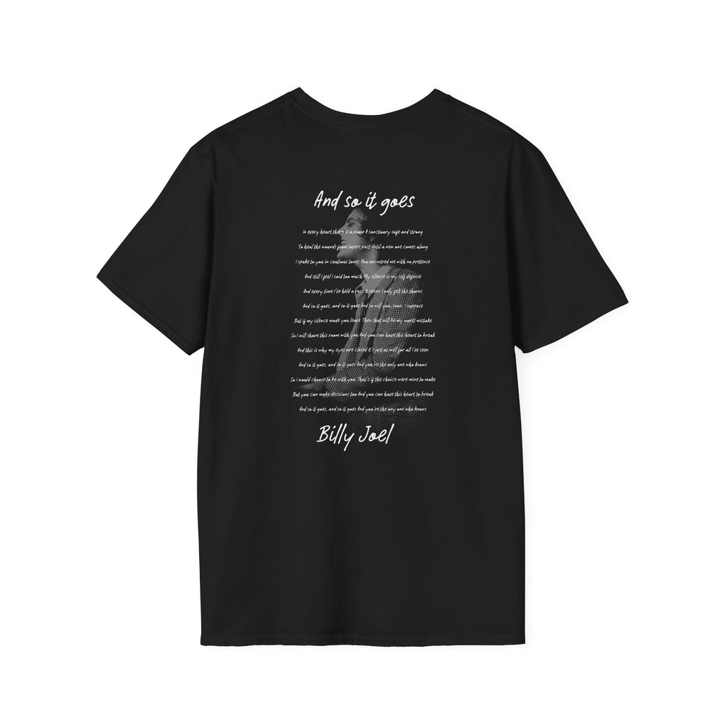 Billy Joel "And So It Goes Lyrics" T-Shirt