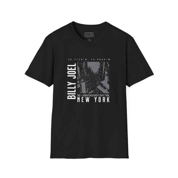 NYC Coordinates Black T-Shirt – Billy Joel Online Store