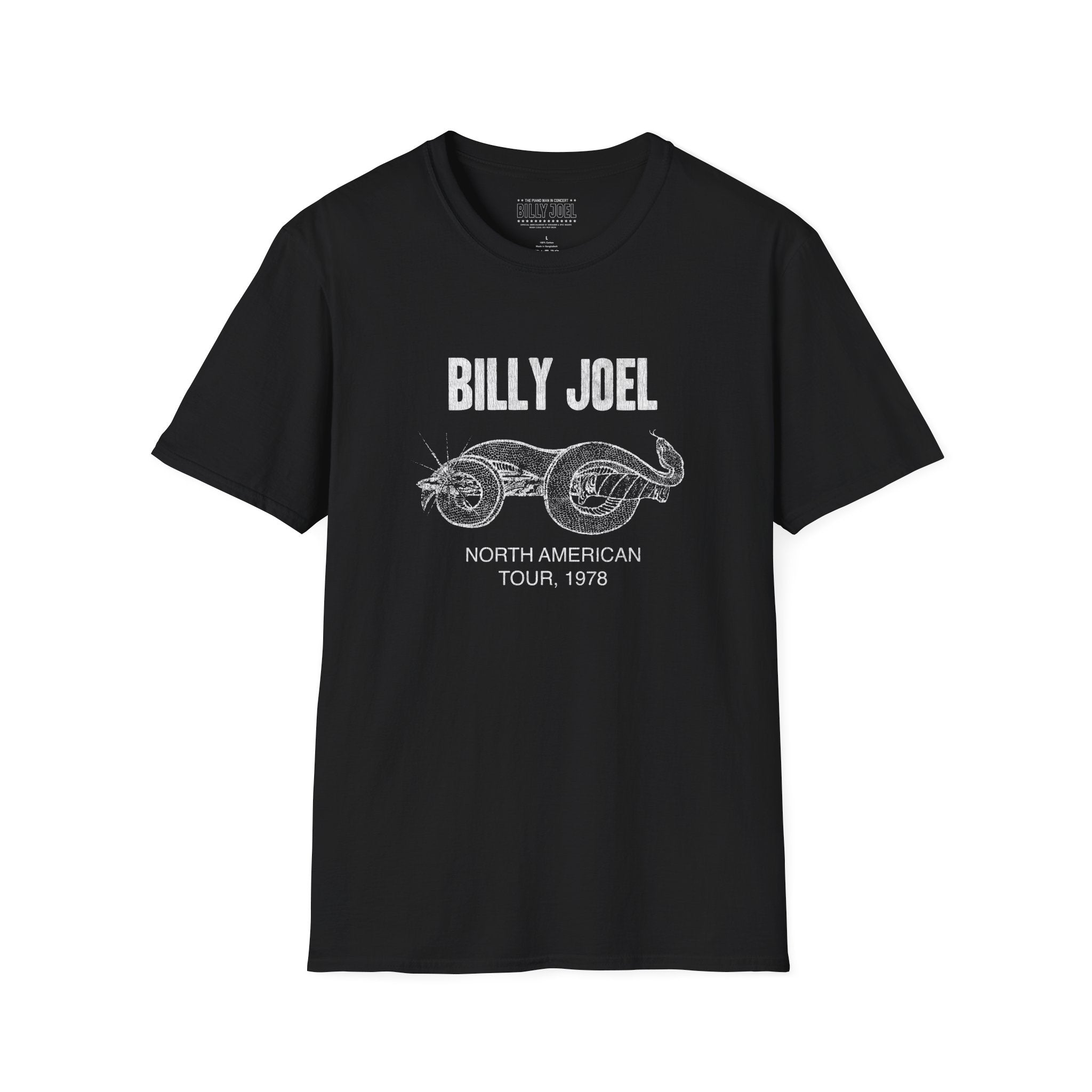 Snake & Dagger Tour 1978 Black T-Shirt – Billy Joel Online Store