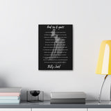 Billy Joel "And So It Goes Lyrics" 12"x16" Canvas