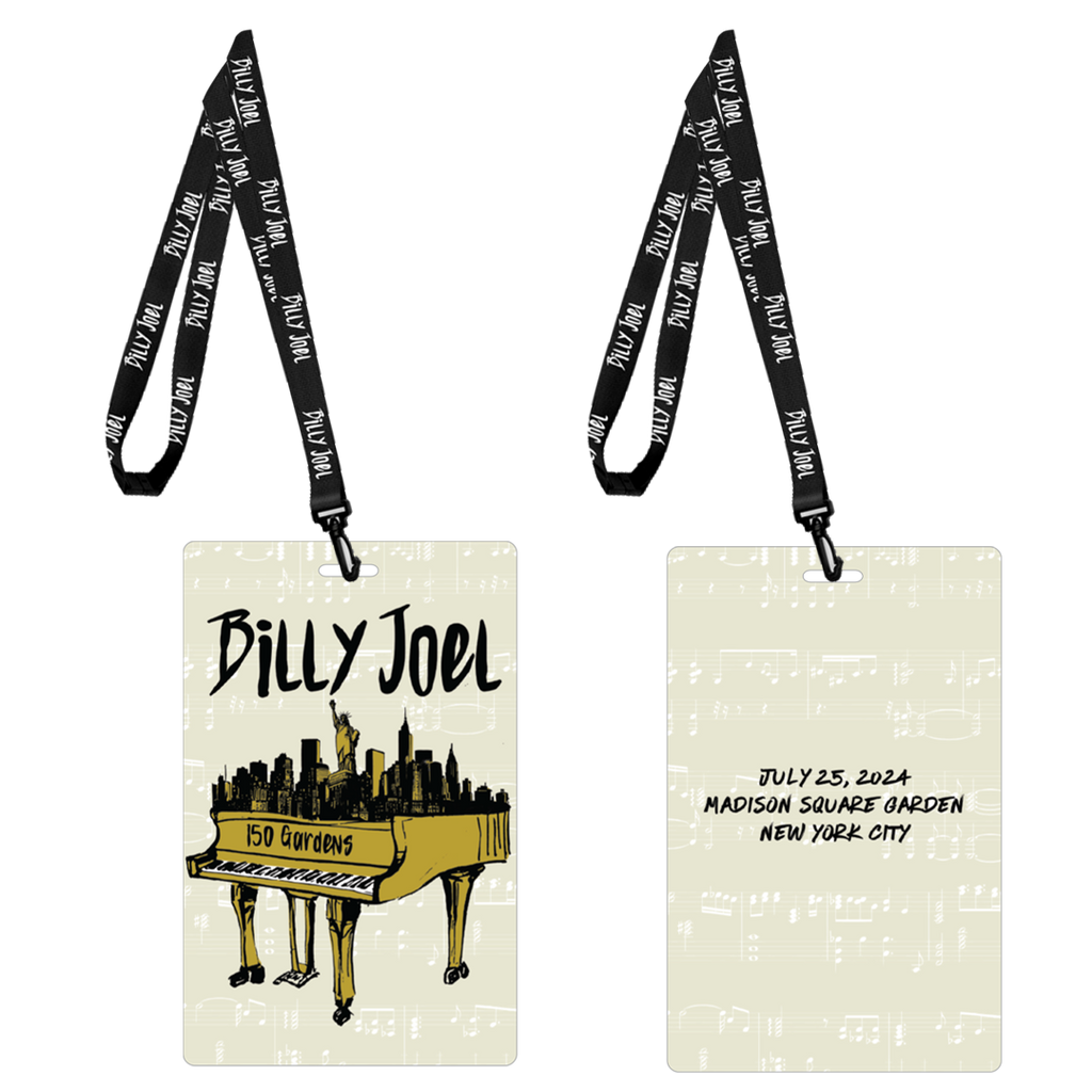 Billy Joel "150th MSG  Event" Collectible Laminate & Lanyard