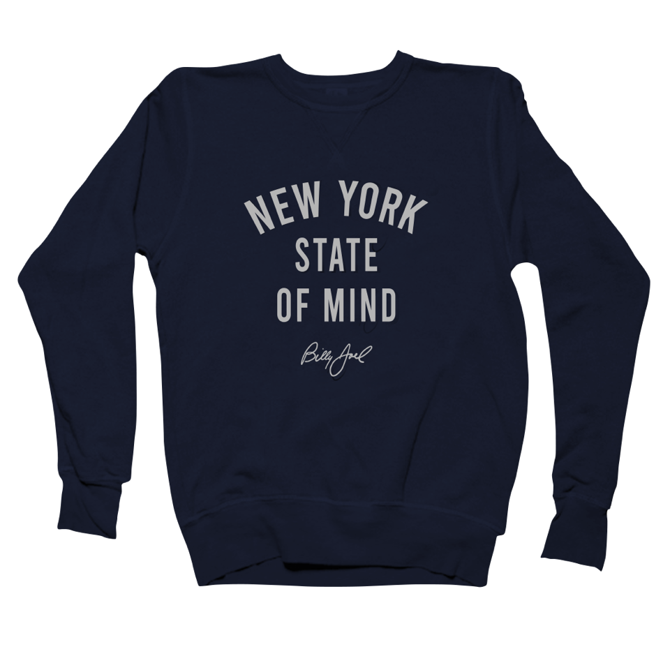 Billy Joel "NYSOM" Navy Crewneck