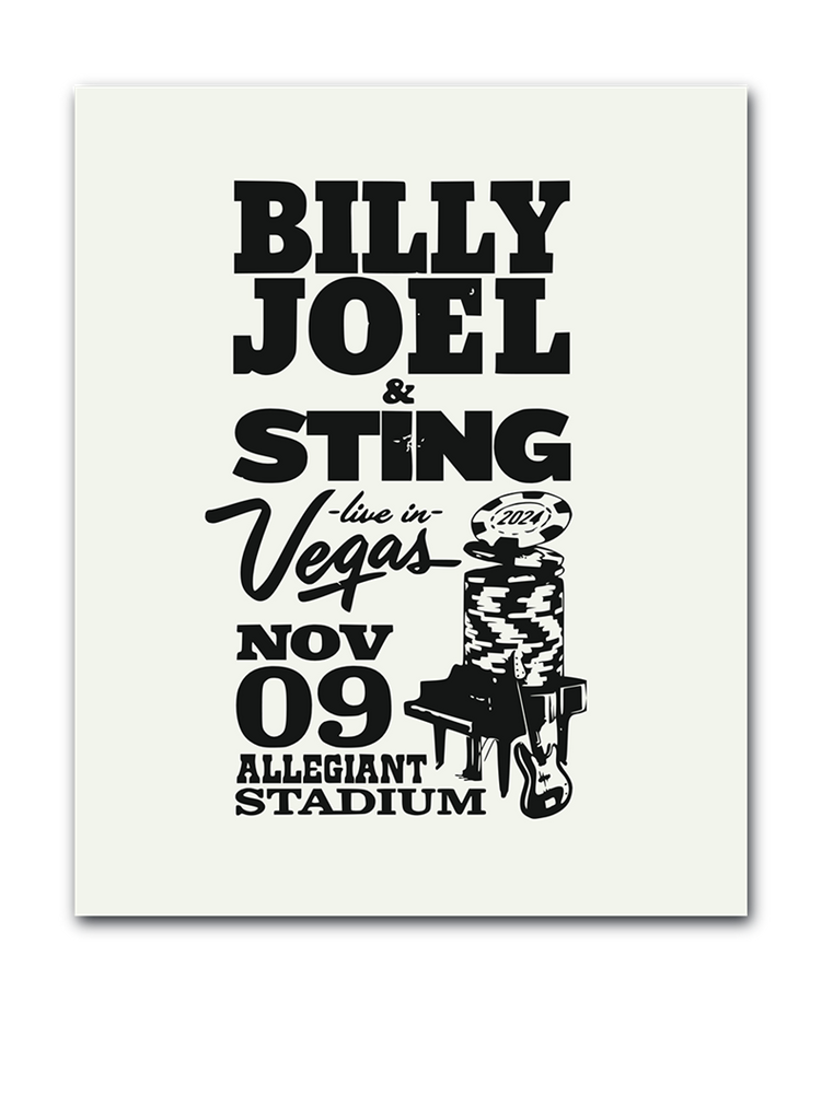 Billy Joel & Sting "11-9-24 Las Vegas Event" Poster