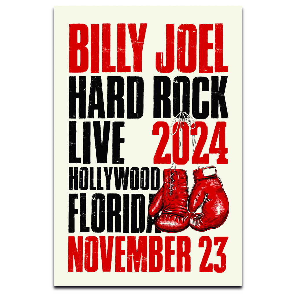 Billy Joel "11-23-24 Hollywood, FL Event" Poster