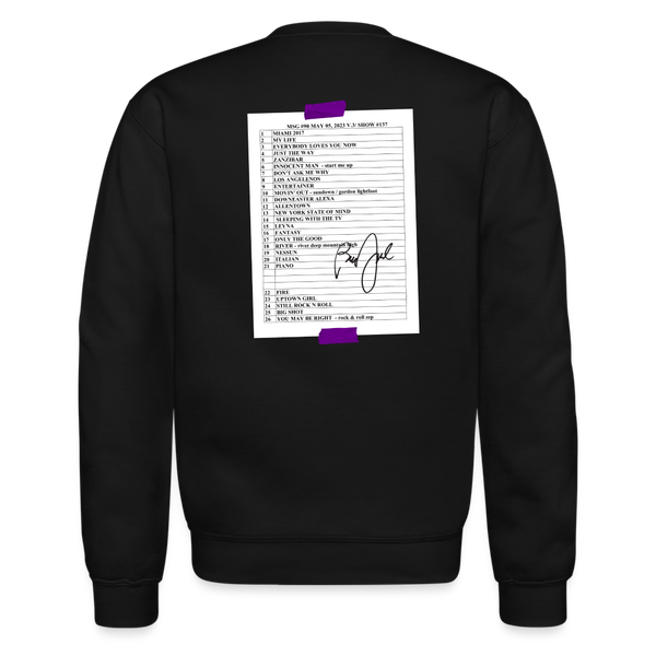 Billy Joel "5523 MSG Set List" Black Crewneck Online Exclusive