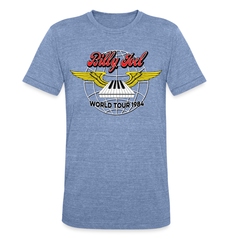 Billy Joel "World Tour 1984" T-Shirt - Online Exclusive - heather blue