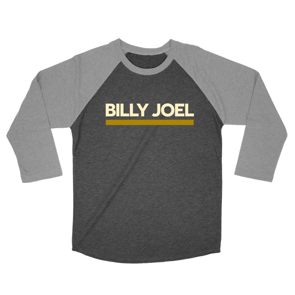 Billy Joel Black/Grey Raglan, 50 Years