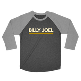 Billy Joel Black/Grey Raglan, 50 Years