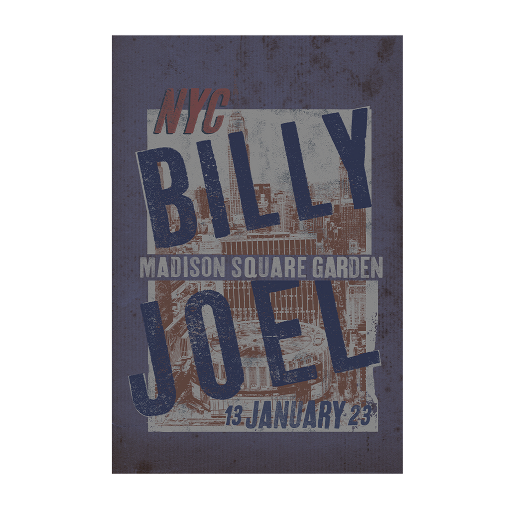 Billy Joel "1-13-23 New York, NY MSG Event" Poster
