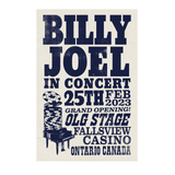 Billy Joel "2-25-23 Niagara Falls, ON Event" Poster