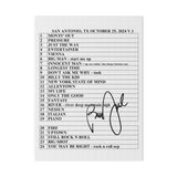 Billy Joel "10-25-24 San Antonio Set List" Canvas - Online Exclusive