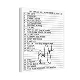 Billy Joel "11-9-24 Las Vegas Set List" Canvas - Online Exclusive