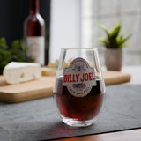 "Classic Rock And Roll" Stemless Glass