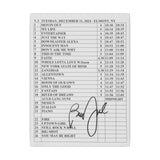 Billy Joel "12-31-24 NYE Belmont Park, NY Set List" Canvas - Online Exclusive