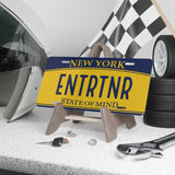 "Entrtnr" Vanity License Plate