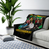 Vintage Turnstiles Sherpa Fleece Blanket