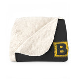 Vintage Turnstiles Sherpa Fleece Blanket