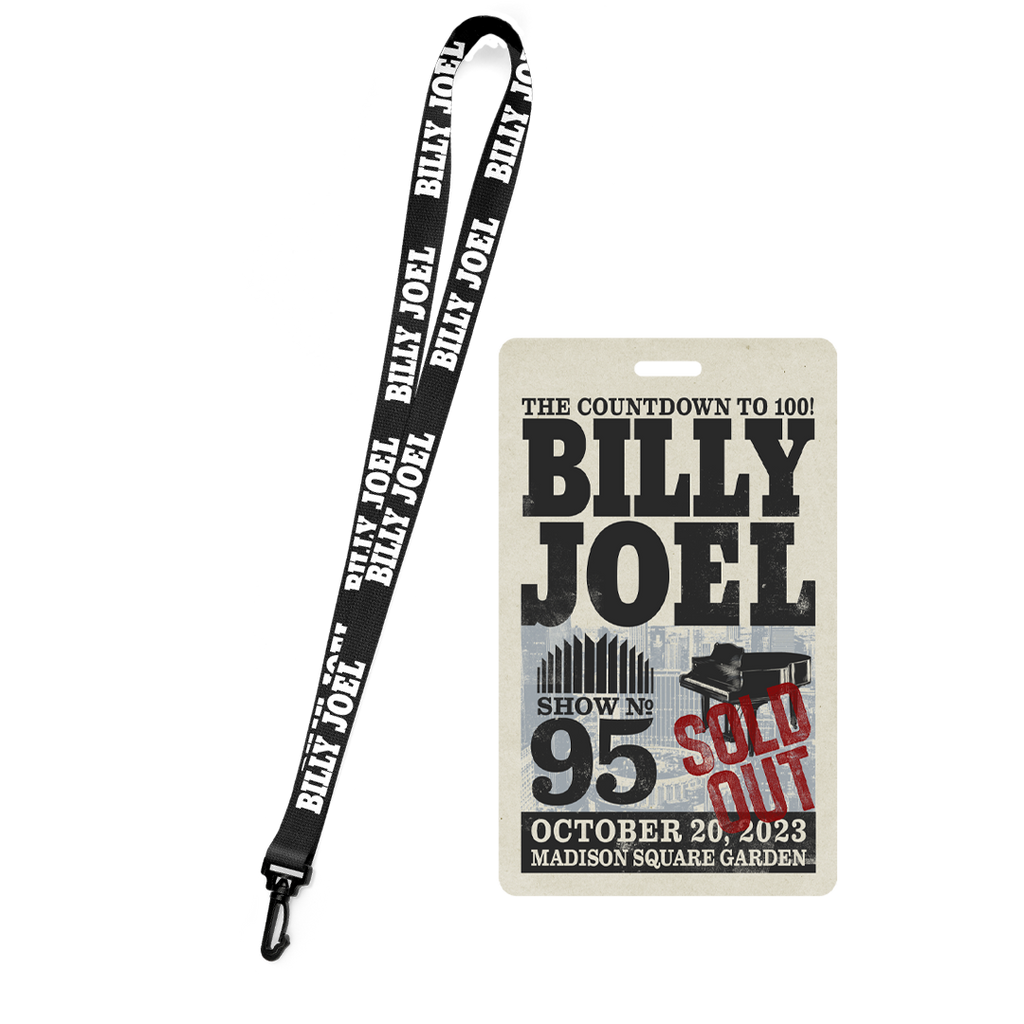 Billy Joel "10-20-23 MSG Event" Collectible Laminate & Lanyard - Only 250 Available
