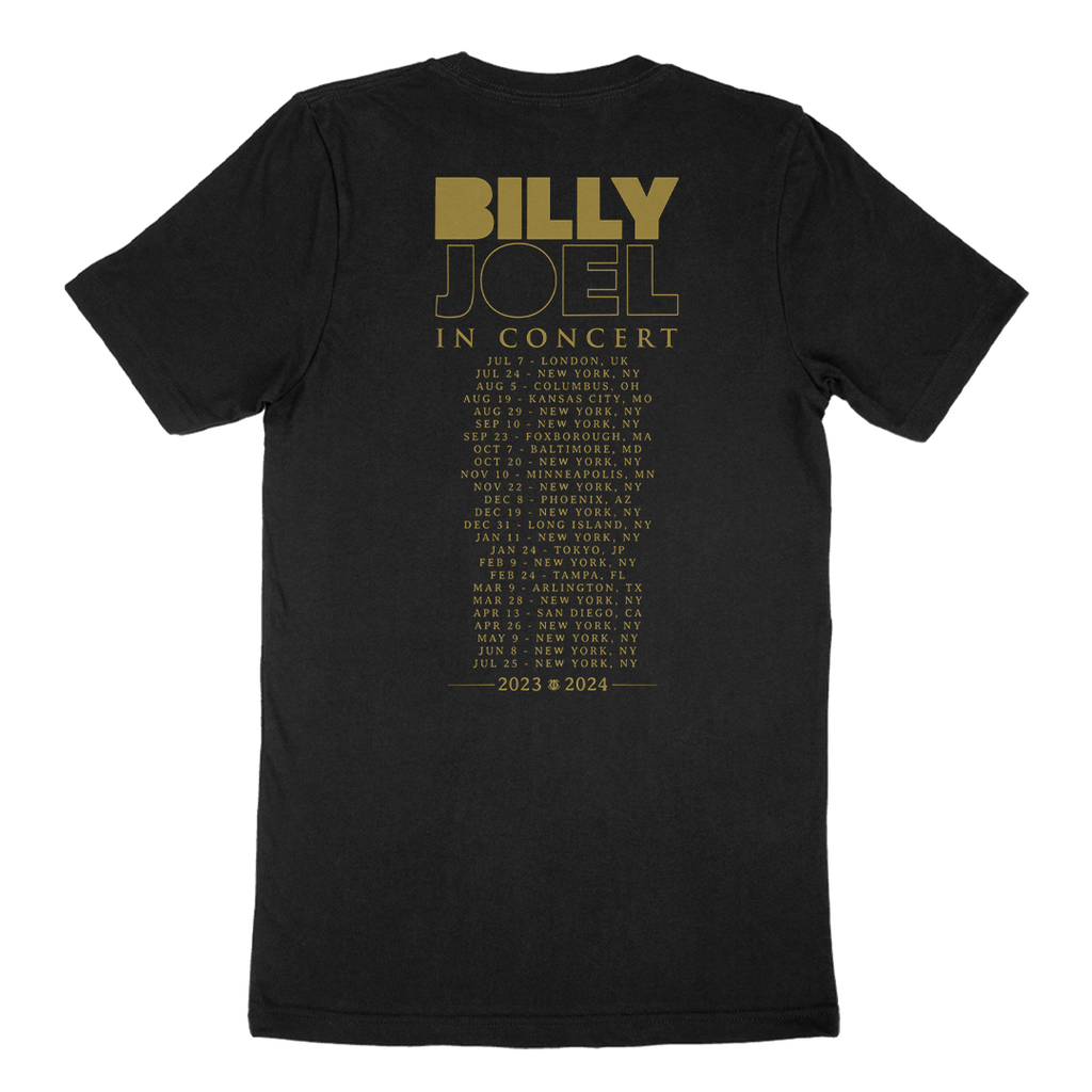 Billy Joel "In Concert 23/24 Admat Itinerary" T-Shirt