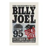 Billy Joel "10-20-23 New York, NY MSG Event" Poster