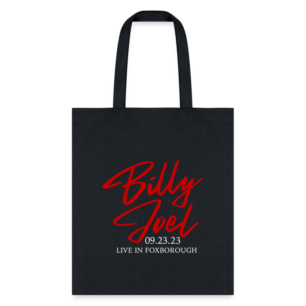 Billy Joel "9-23-23 Foxborough Set List" Black Tote Bag- Online Exclusive - black