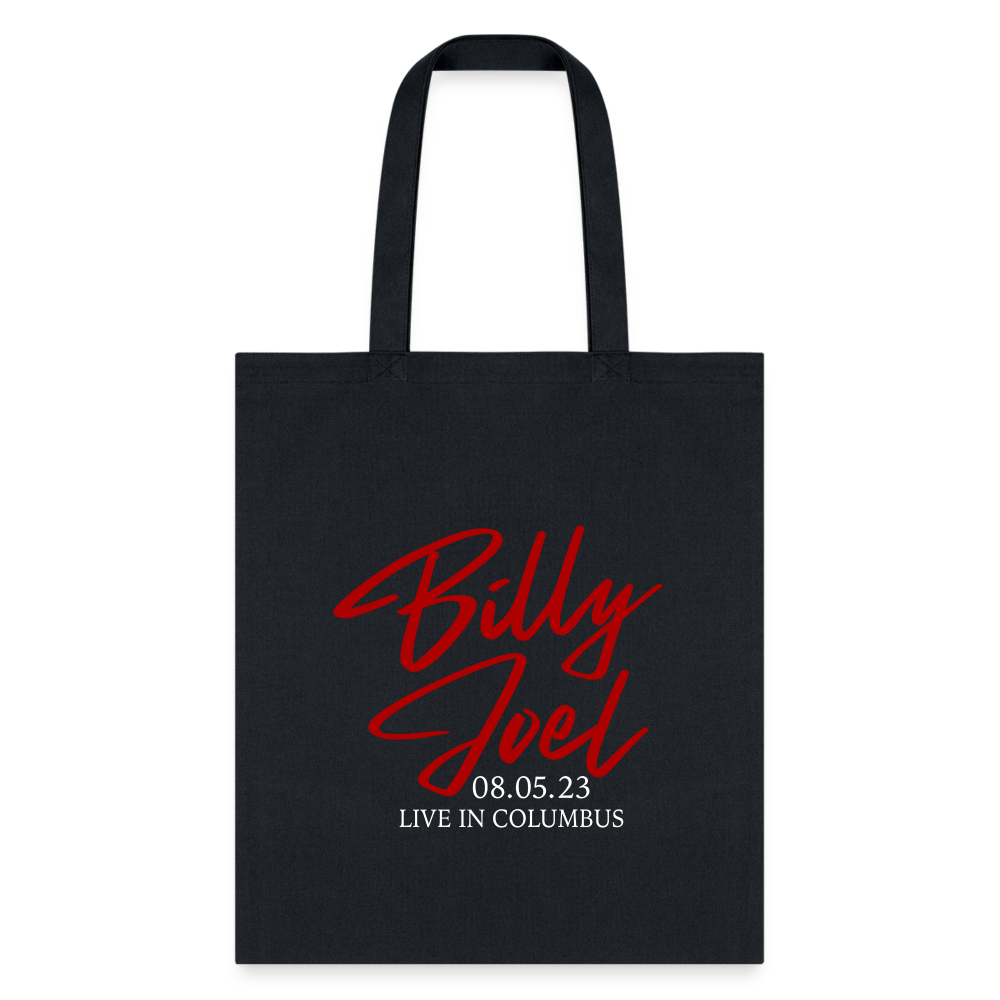 Billy Joel "8-5-23  Columbus Set List" Black Tote Bag Online Exclusive - black