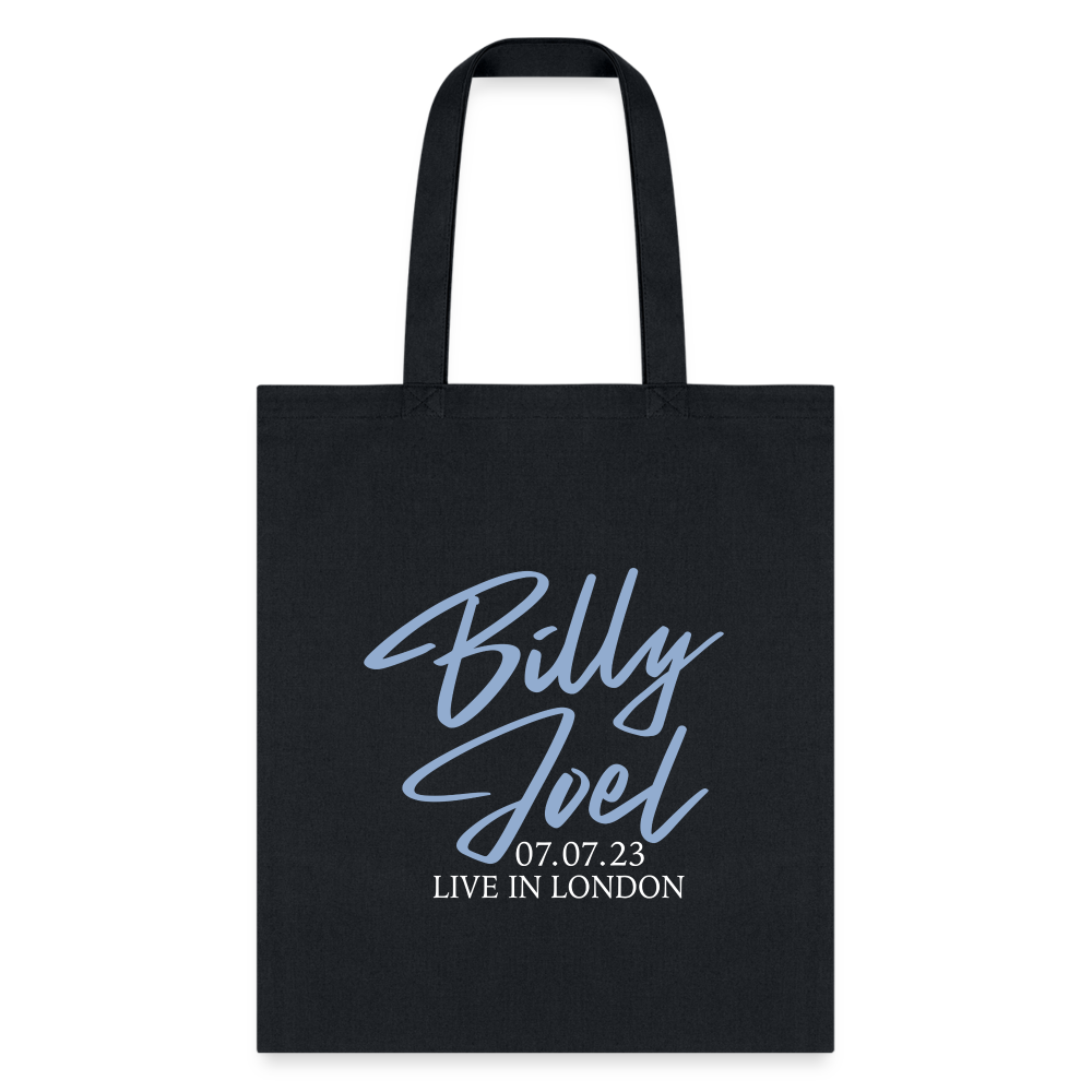 Billy Joel "7-7-23 London Set List" Black Tote Bag Online Exclusive - black