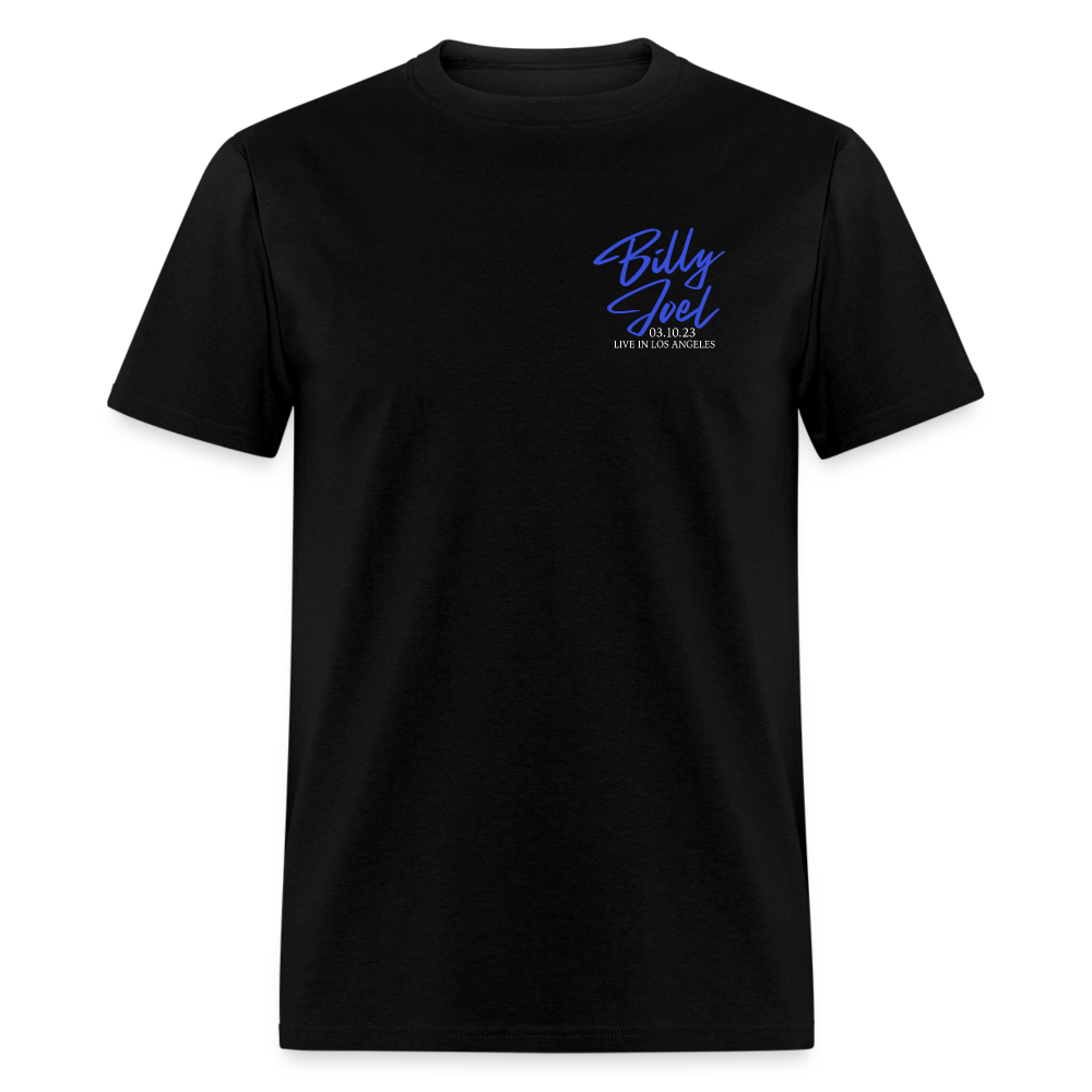Billy Joel "2-25-23 Los Angeles Set List" Black T-Shirt - Online Exclusive - black