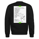 Billy Joel "5-24-24 Seattle Set List" Crewneck  Online Exclusive - black