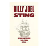Billy Joel / Sting "2-24-24  Tampa, FL Event" Poster