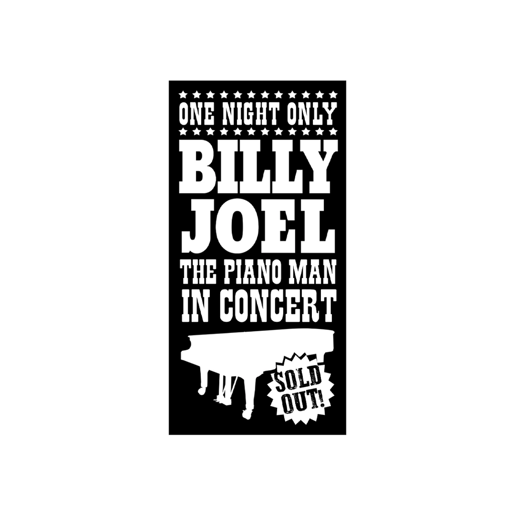 Billy Joel 4"x2" Magnet-Poster Design