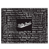 Billy Joel "Song Titles" Etched Steel Water Bottle