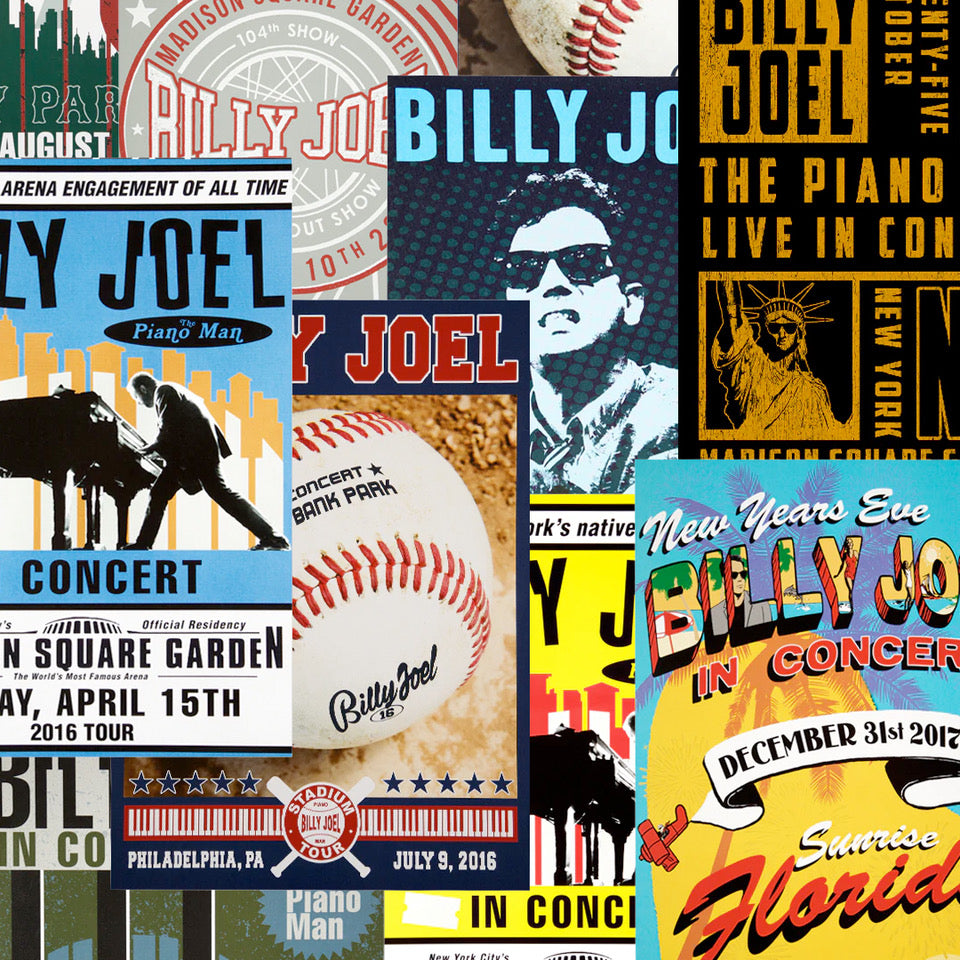 Billy Joel Vintage Poster Bundle