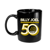 Billy Joel Black Mug, 50 Years