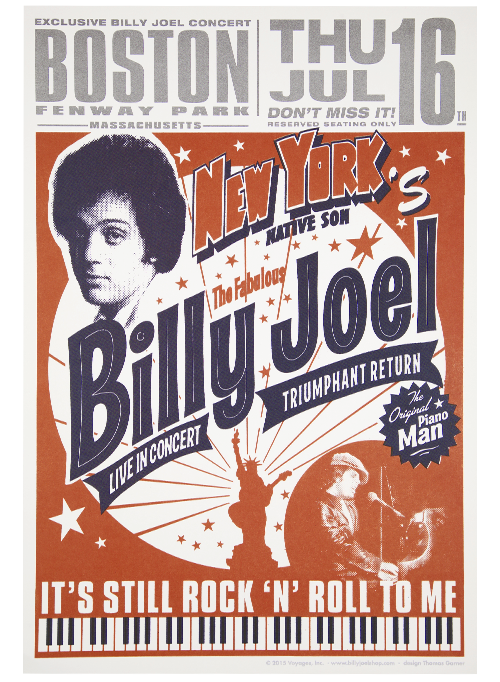 Vintage Merchandise - Posters – Billy Joel Online Store